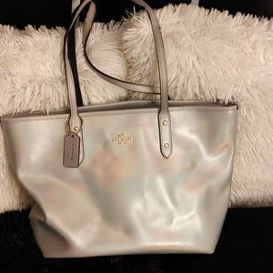 Coach Silver Tote